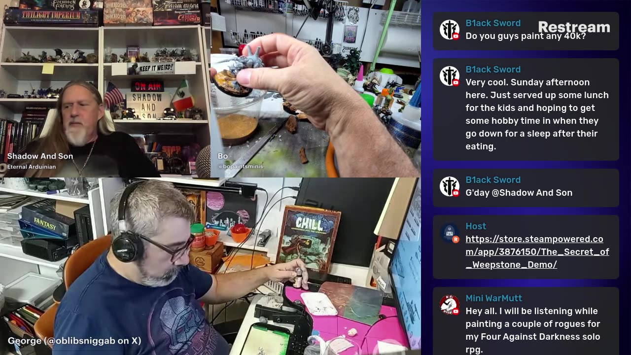 SATURDAY NIGHT PAINT N CHILL STREAM 6PM PST