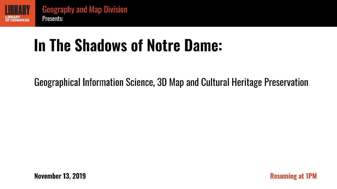 Geographic Information Science (GIS) Day 2019