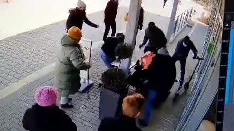 Budapest Antifa attack