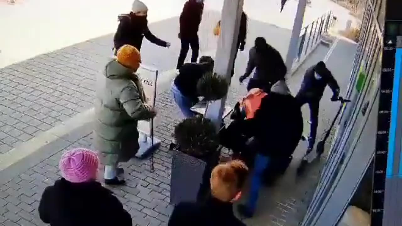 Budapest Antifa attack