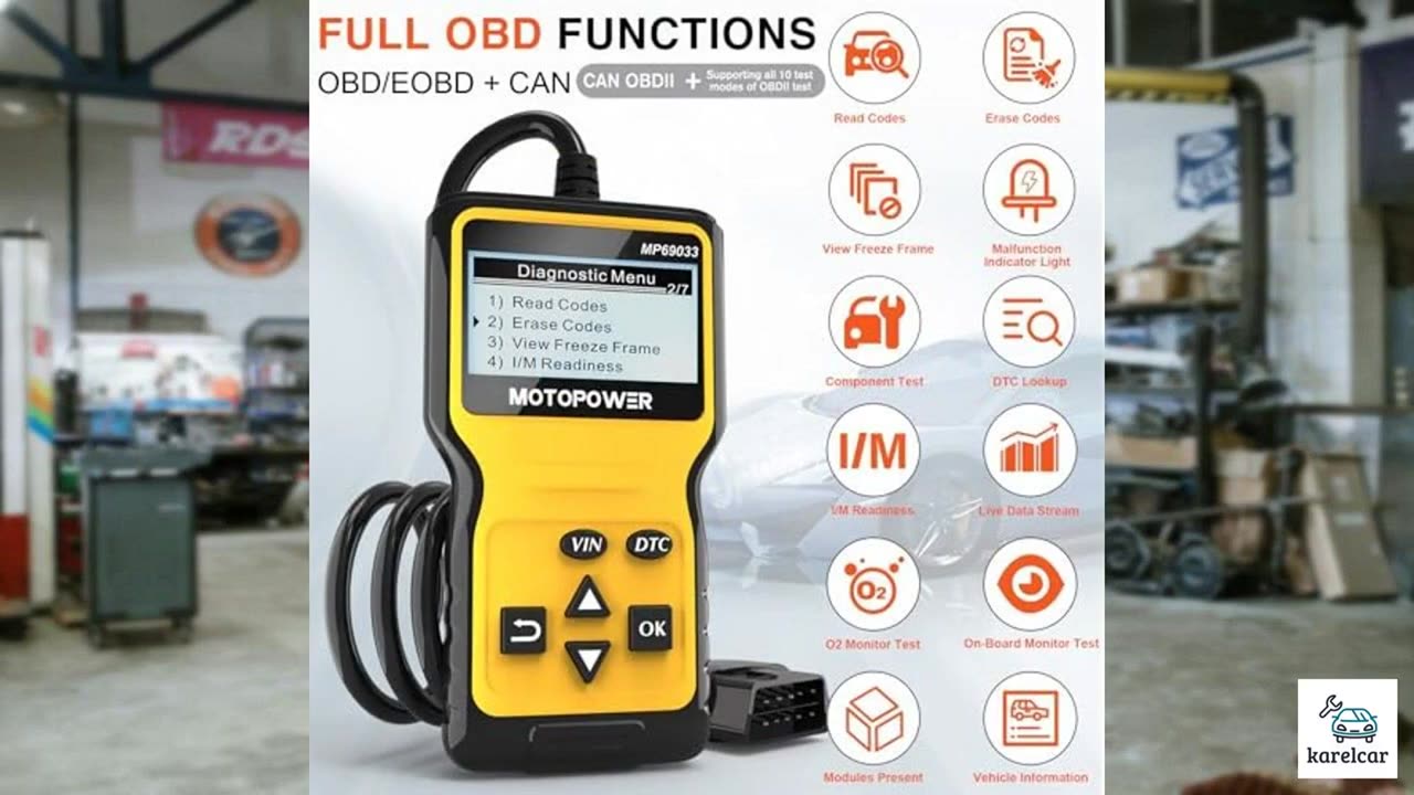 MOTOPOWER MP69033 Car OBD2 Scanner Code Reader