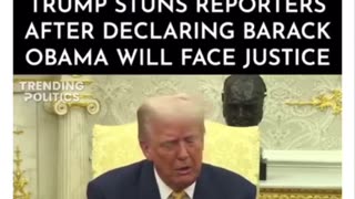 Trump posts video on Truth Social saying Barack Obama is guilty of Treason
