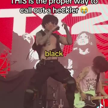 this is the proper wat to call out a heckler