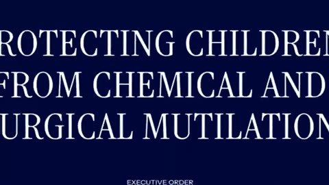 Trump protecting children from chemical and surgical mutilation 👨‍👩‍👦