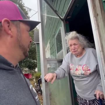 85 year old woman helped