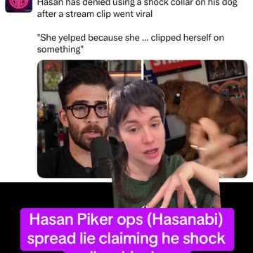 Hasan Piker (Hasanabi) Haters Claim his Dog Wears a Shock Collar