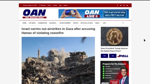 Israel Accuses Hamas of violating Ceasefire Agreement (Israeli Air strikes)