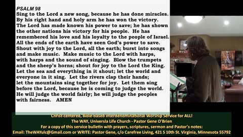 The WAY, ULC #362 with Pastor Gene and Rebecca