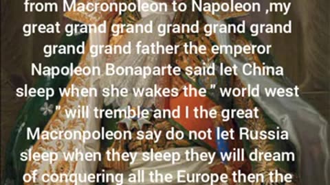 from great Macronpoleon to great Napoleon !