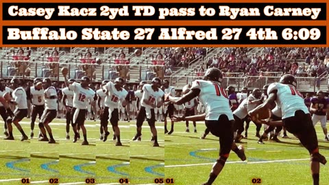Prototype 316: Buffalo State's Casey Kacz 2yd TD pass to Ryan Carney vs Alfred