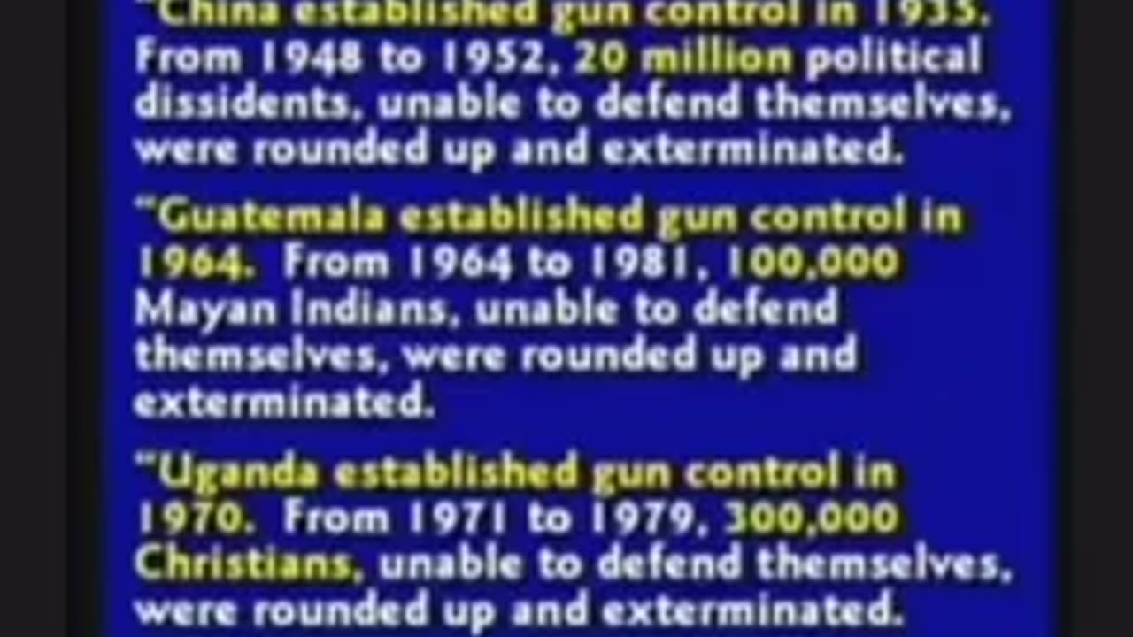 Never give up your guns.