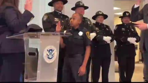 Child Cancer Survivor DJ Daniels Being Sworn In As ICE Agent!