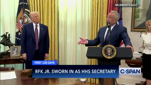 Secretary Robert F. Kennedy, Jr. gives remarks in the Oval Office