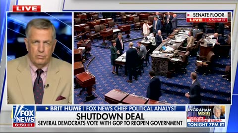 Brit Hume Explains Democrats' Real Motive for Forcing Shutdown