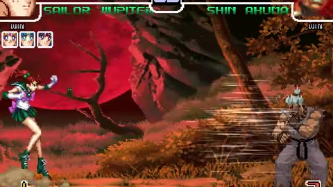 Sailor Moon, Sailor Mars, Sailor Jupiter, and Sailor Mercury (Me) Vs Shin Akuma