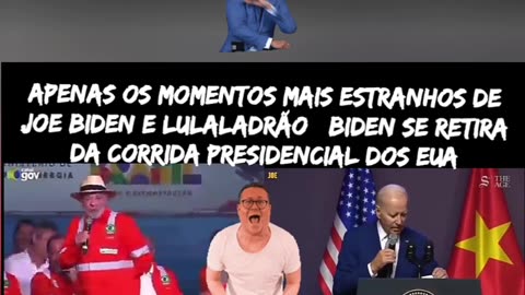 Apenas os momentos mais estranhos de Joe Biden e Lulaladrão | Biden se retira da corrida presidencial dos EUA