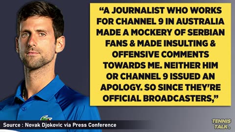 Djokovic Responds after Skipping Interview at Australian Open 2025 Tennis News