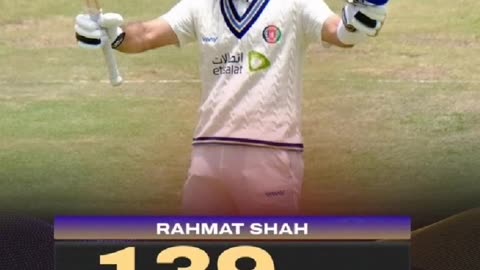 Afghanistan lead by 205 runs against Zimbabwe.Rahmat Shah made139 runs,Ismat Alam batting on 64 runs