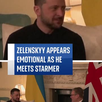 Zelenskyy Appears emotional as Starmer pointed out cheers from the crowds
