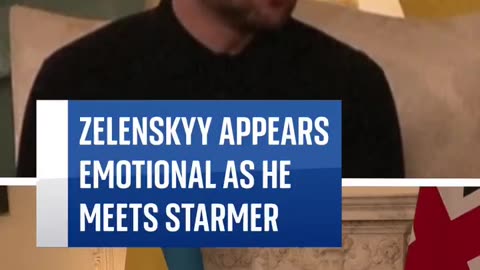 Zelenskyy Appears emotional as Starmer pointed out cheers from the crowds