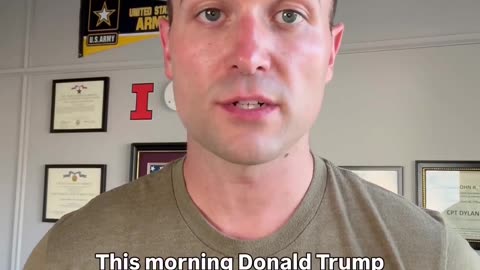 Dylan Blaha, the Illinois National Guard Captain was suspended