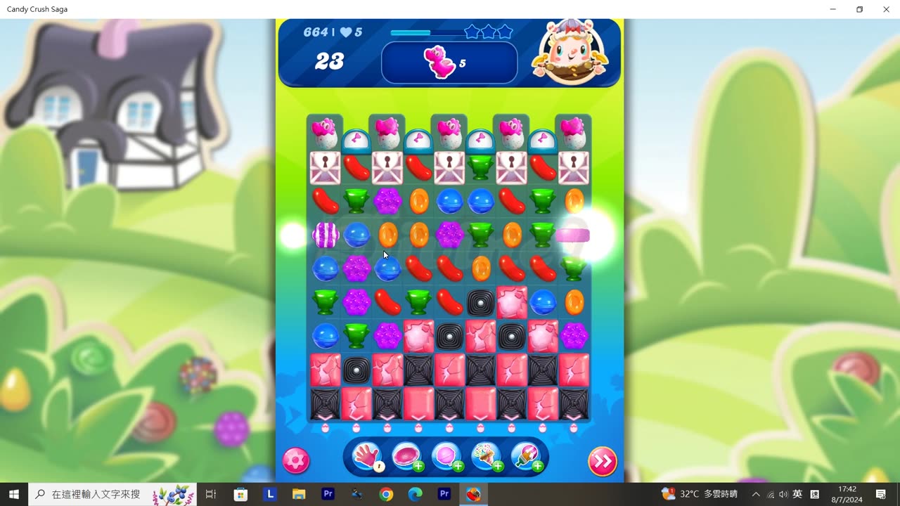 Candy Crush Saga Record (Level 664)