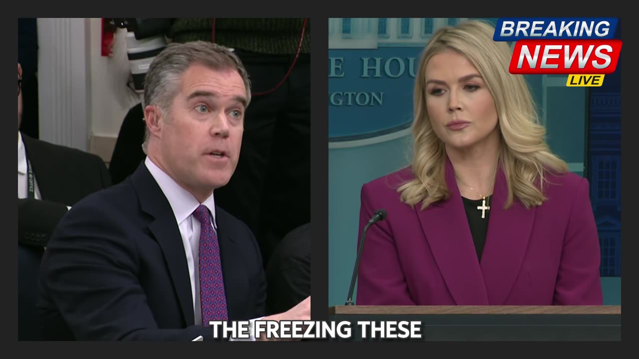 Trump White House Grilled on Funding Freeze During First Press Briefing