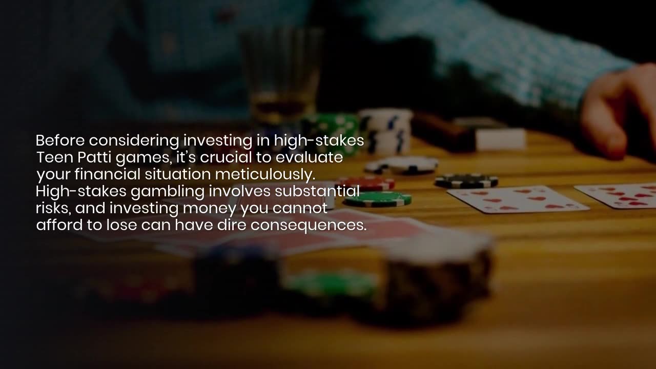When Should You Start Investing in High-Stakes Teen Patti Games