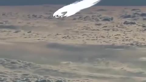 Boeing 747 at cruise speed seen from another plane