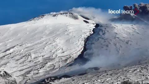 Mount Etna in Italy continues to destroy