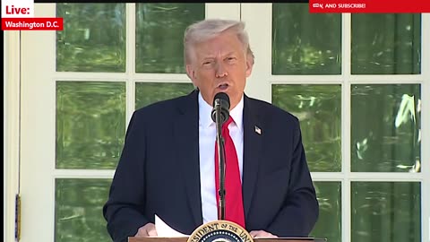 President Trump at Rose Garden Club lunch at White House
