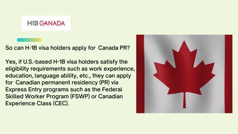 How Canadians Can Work in the U.S. on an H-1B Visa