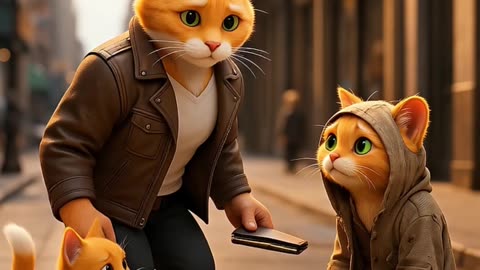 😮 Cat Dad Scammed by a Beggar 💸 But the Ending Will Shock You!