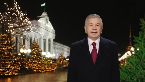 "Shavkat Mirziyoyev: Uzbekistan's President Wishes the People a Happy New Year"