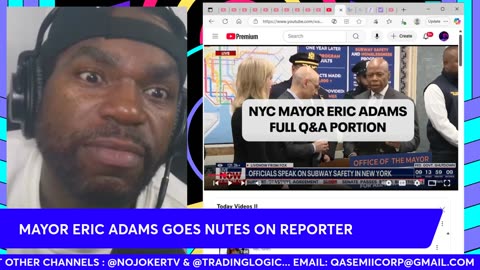 MAYOR ERIC ADAMS curse-out REPORTER for trying to PUNK HIM !