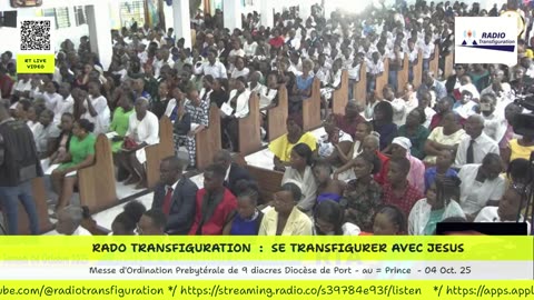 Messe d'Ordination sacerdotale de 9 diacres Diocèse de Port - au = Prince - 04 Oct. 25