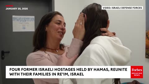 Four Israeli Hostages Reunite With Their Families After Being Released From Hamas Captivity In Gaza