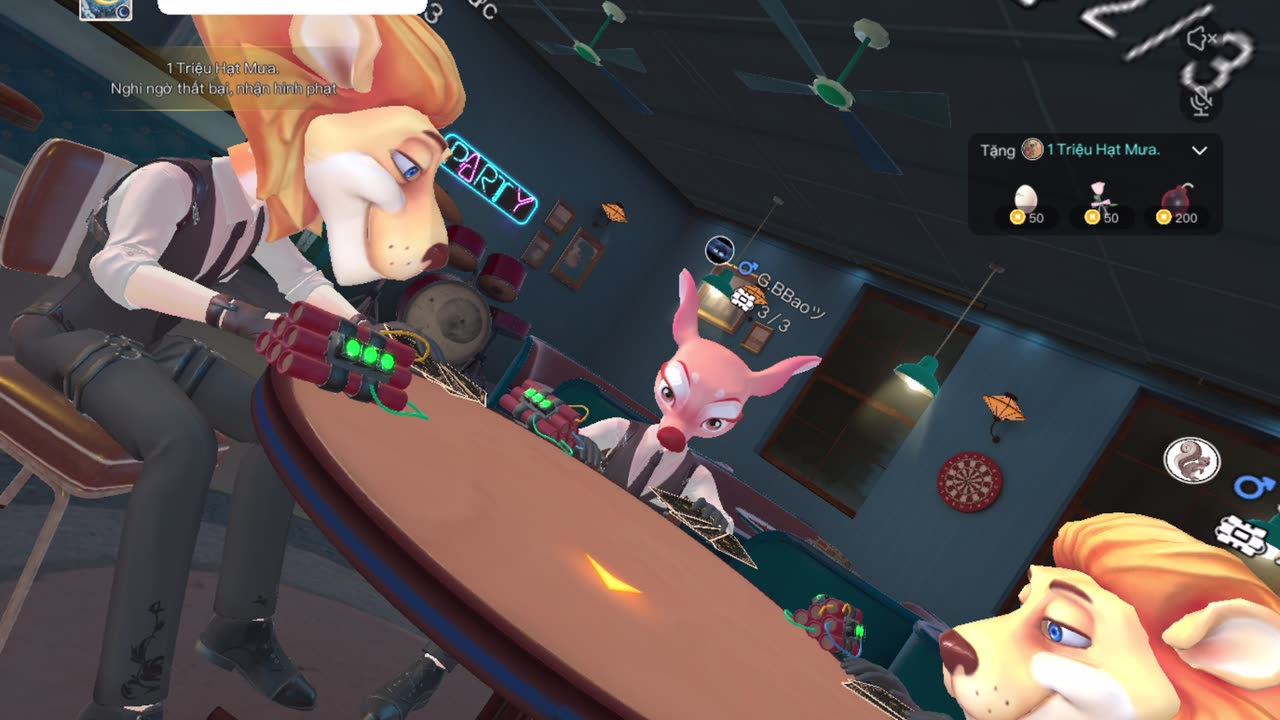 Play the minigame Liar's Party in the WePlay #1