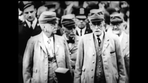 Civil War Vets Doing The Rebel Yell 1930s