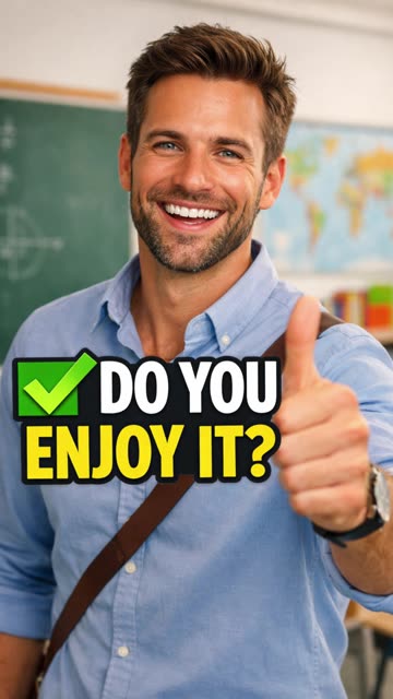 🎬 8️⃣ ❌ Do you enjoy from it? ✅ Do you enjoy it? 💬 Yes or No?