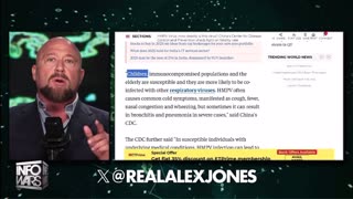 Alex Jones talks about the possible use of the HMP Virus HMPV