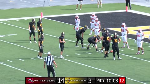 September 28, 2019 - Wittenberg Spoils DePauw's Football Home Opener
