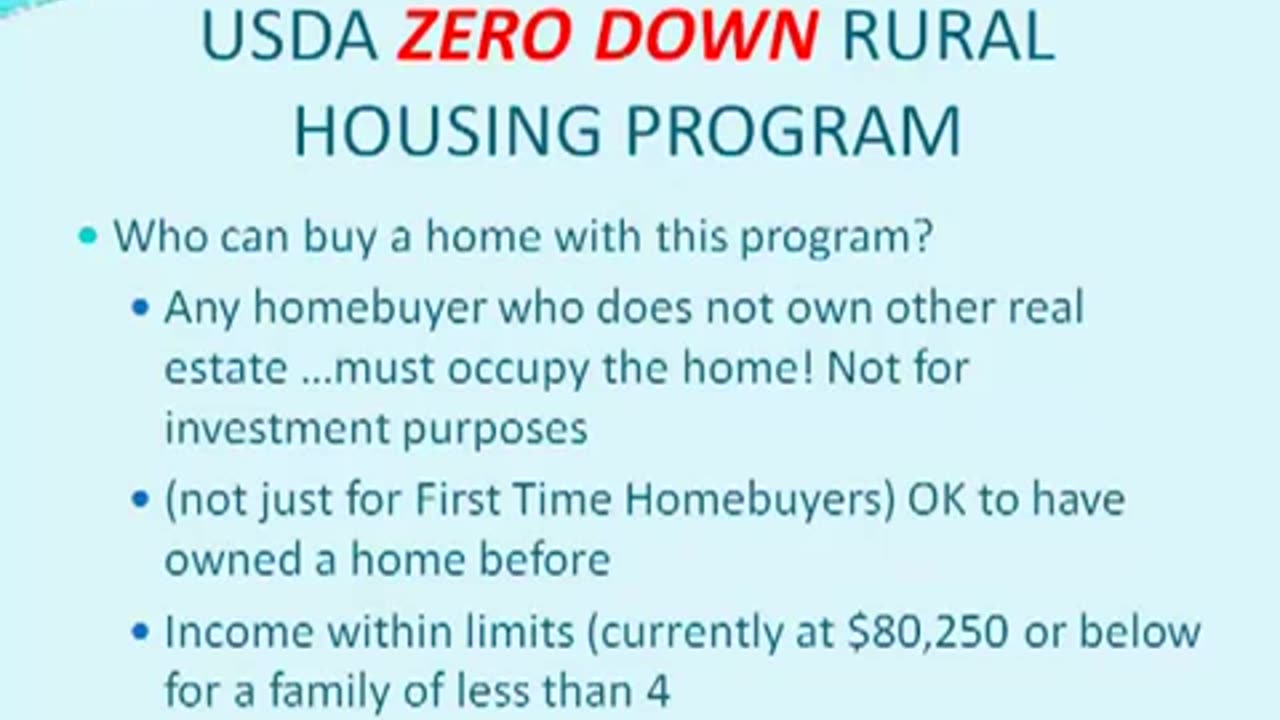 The Best "NO DOWN PAYMENT" Home Loan In The US