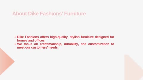 Furniture | Dike Fashions