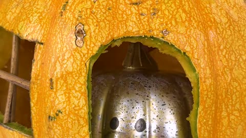 Pumpkin house Hansel and Gretel would love