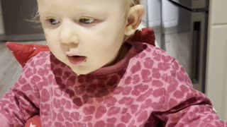 Baby Kayla Eating Pasta 🍝😋 (So Good)