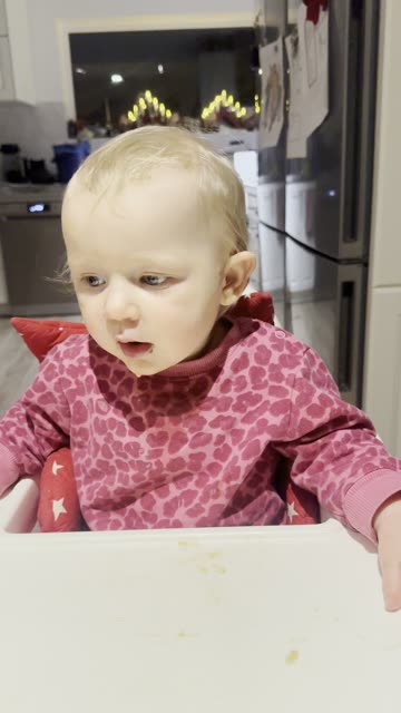 Baby Kayla Eating Pasta 🍝😋 (So Good)
