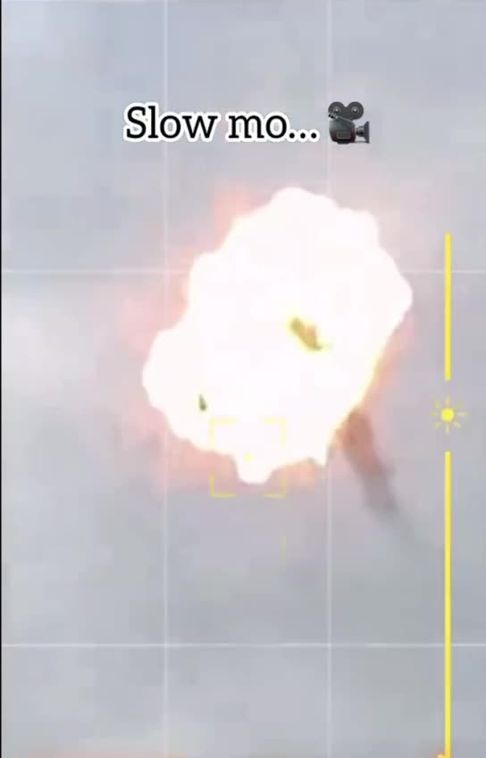 Russian Attack Drone is Blown Out of The Sky by Ukrainian SAM