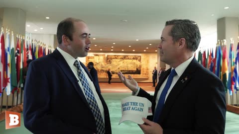 Make U.N. Great Again! Mike Waltz Shows Off the Hall of Flags at the UN