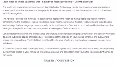 RHAPSODY OF REALITIES - DECEMBER 10, 2025